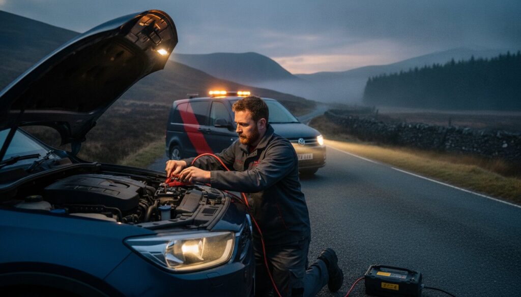Dead Battery Jumpstart Service in Wicklow: 24/7 Roadside Recovery