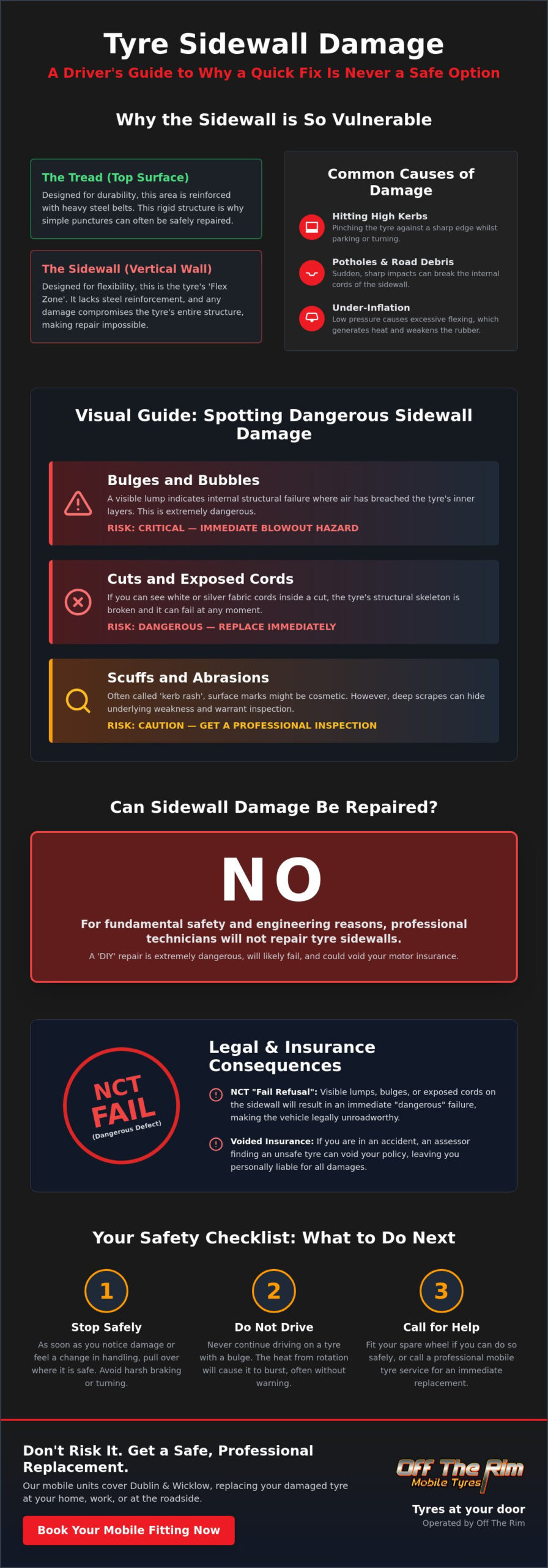 Tyre Sidewall Damage Repair: Can It Be Fixed or Is It a Safety Risk?