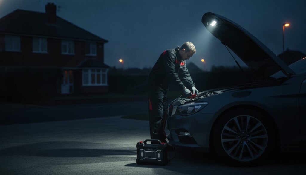 At Home Car Battery Jumpstart Dublin: 24/7 Emergency Rescue
