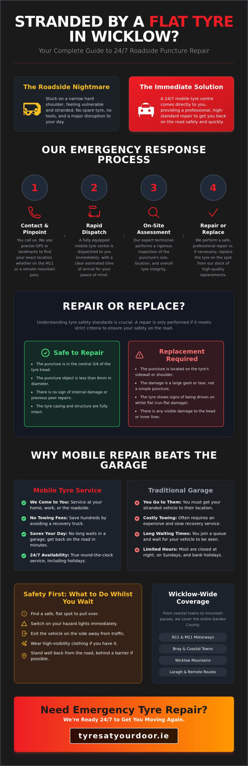 Emergency Puncture Repair Wicklow: 24/7 Mobile Tyre Service