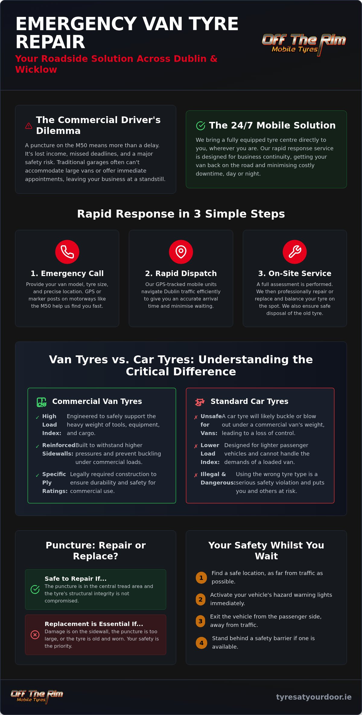 Emergency Van Tyre Repair Dublin: Fast 24/7 Mobile Service