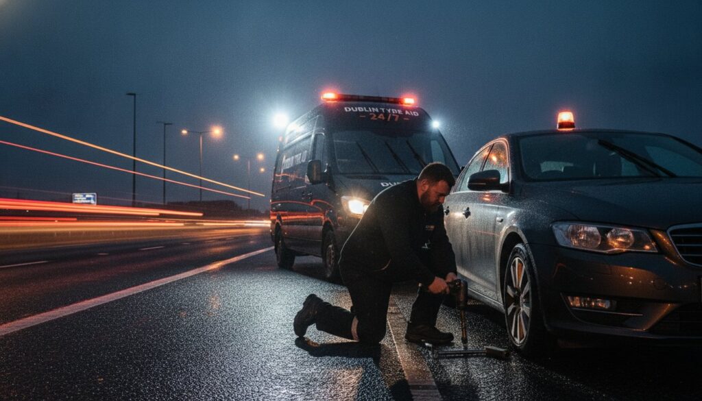 Emergency Blown Tyre Assistance Dublin: 24/7 Roadside Help