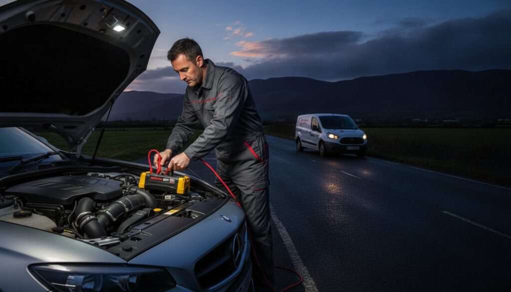 Professional Car Battery Jump Start Service in Wicklow: 24/7 Roadside Help