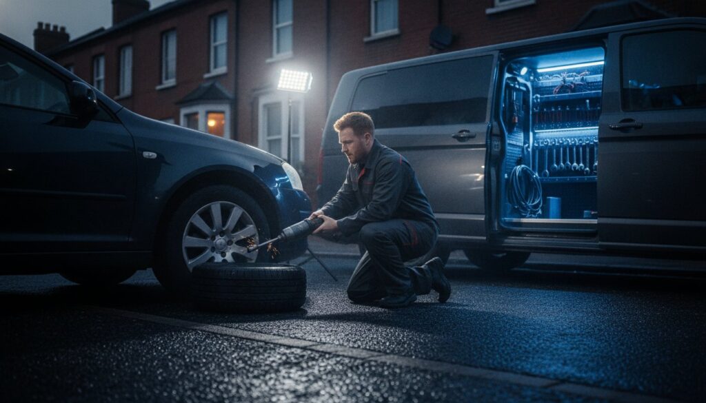 Weekend Mobile Tyre Fitting Dublin: 24/7 Roadside and Home Service
