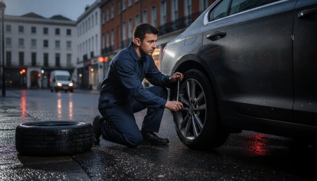 Cracked Sidewall Tyre Replacement Dublin: 24/7 Mobile Fitting